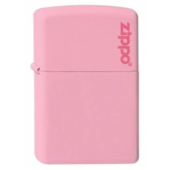 Zippo Pink Matte Logo 238ZL